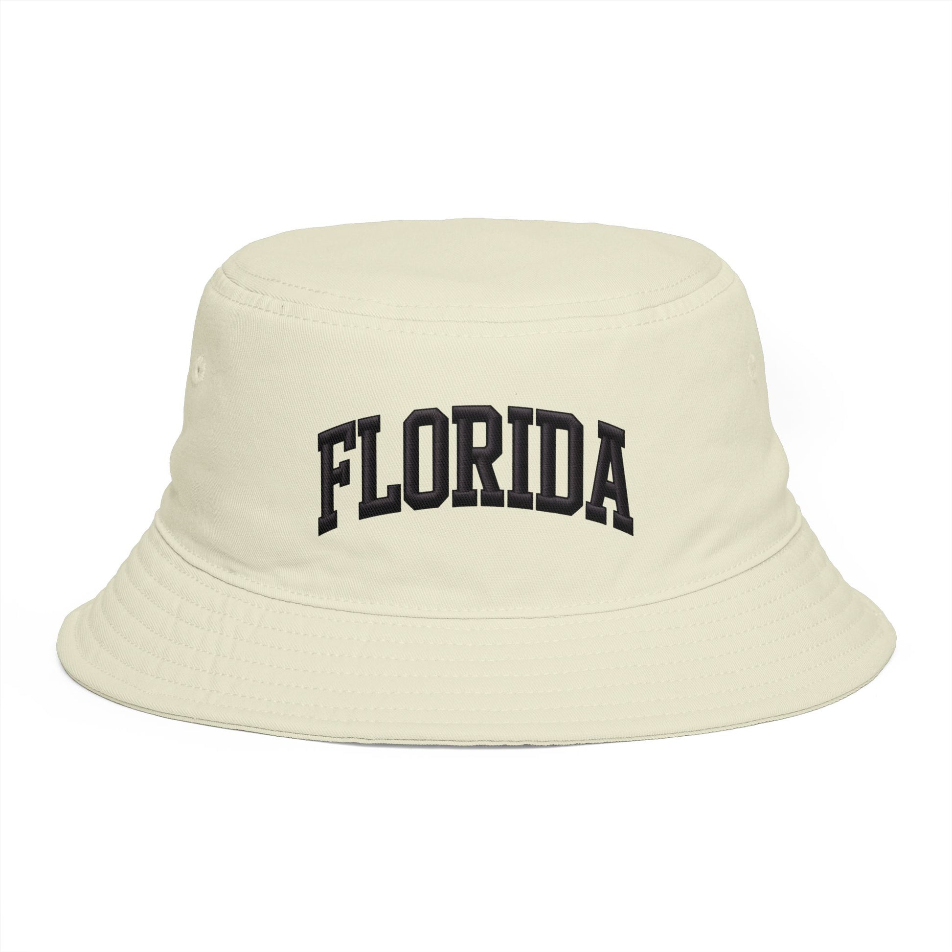 Florida Embroidered Bucket Hat — Retro Collegiate Sun Hat Hats Printify