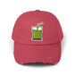 Unisex Distressed Cap Hats Printify Dashing Red One size