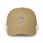 Dad Cap with Tiny Shaved Ice Embroidery – Minimal Summer Hat Hats Printify Khaki One size