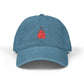 Embroidered Boxing Gloves Denim Hat — Vintage Sport Cap Hats Printify One size Blue