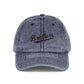 Vintage Embroidered 'Brothers' Cap — Washed Retro Baseball Hat Hats Printify One size Navy