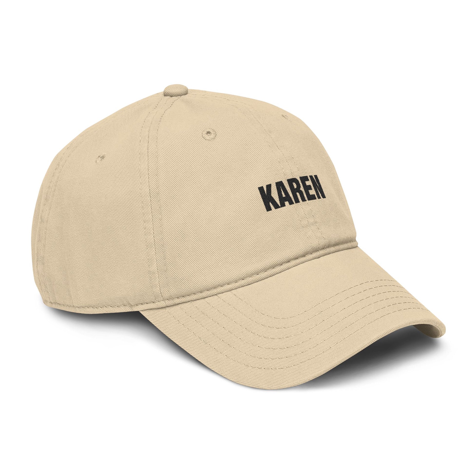 Karen Embroidered Washed Baseball Cap Hats Printify