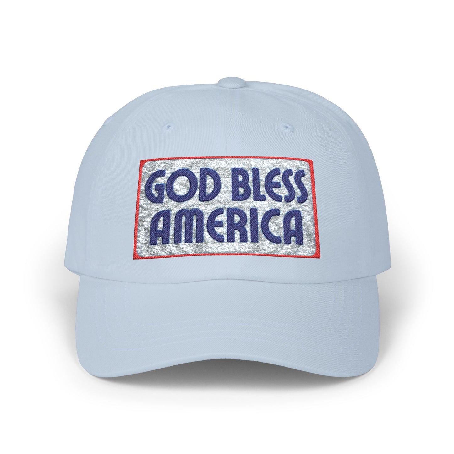 God Bless America Dad Cap — Patriotic Embroidered Baseball Hat