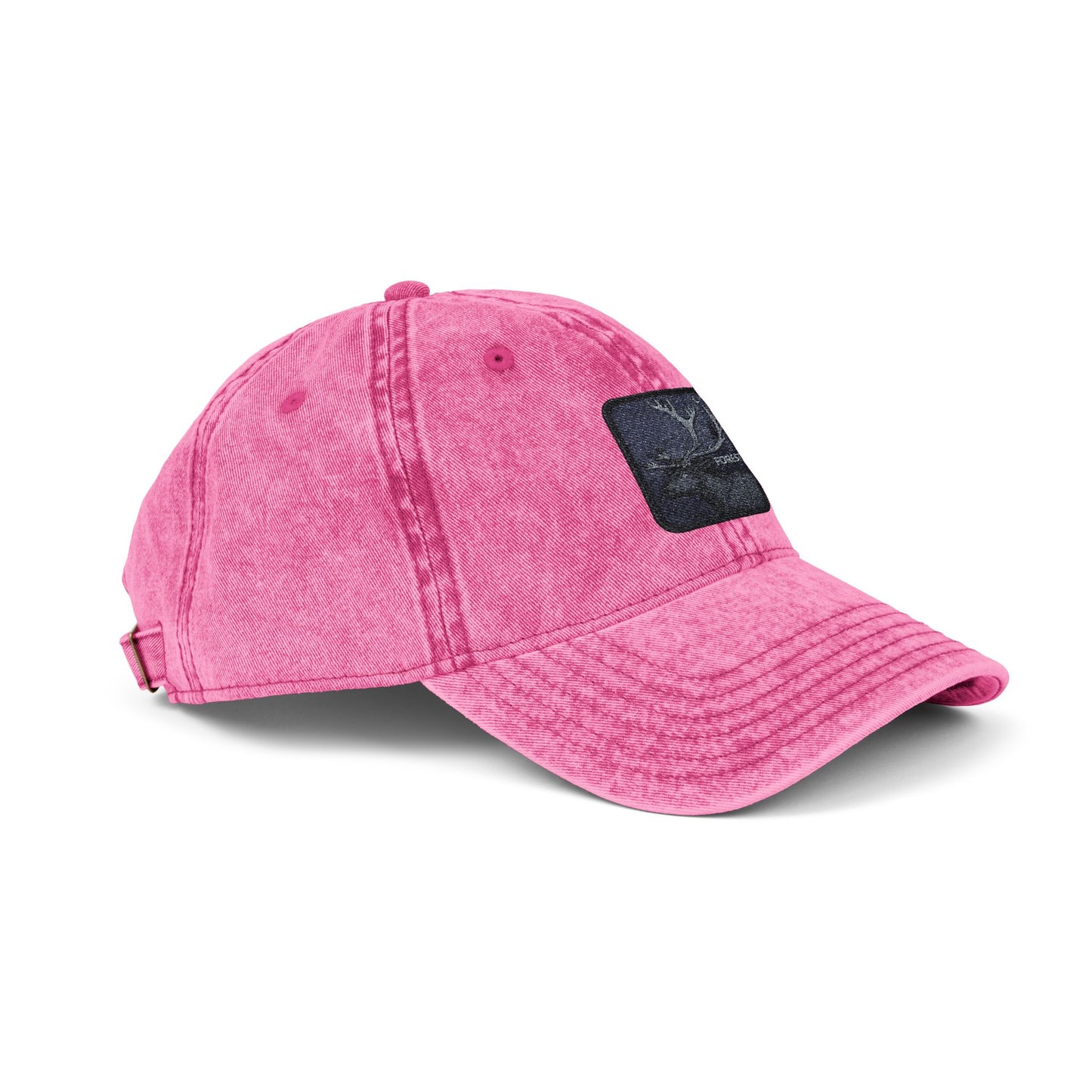 Vintage Embroidered Cap — Starry Night Patch Hats Printify