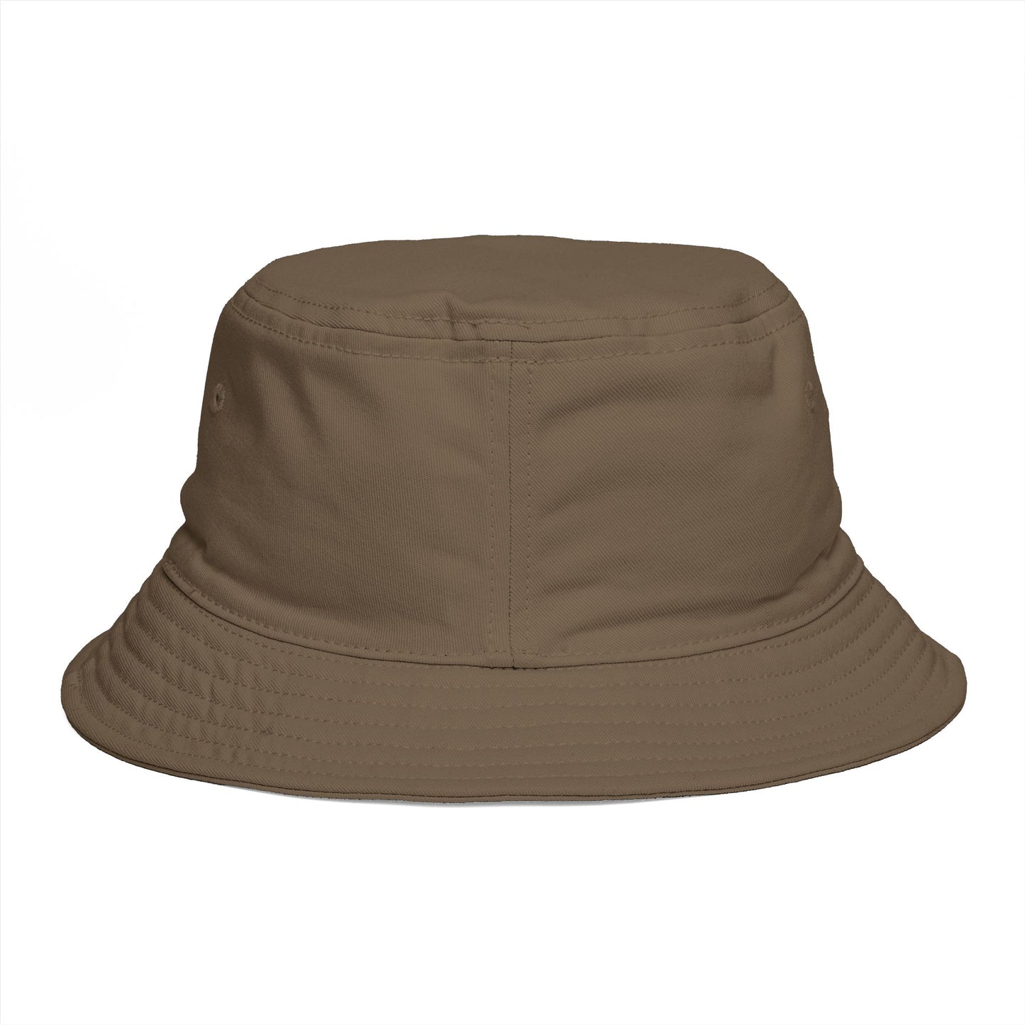 Schrute Farms Bucket Hat — Brown Retro Logo Farmwear Hats Printify