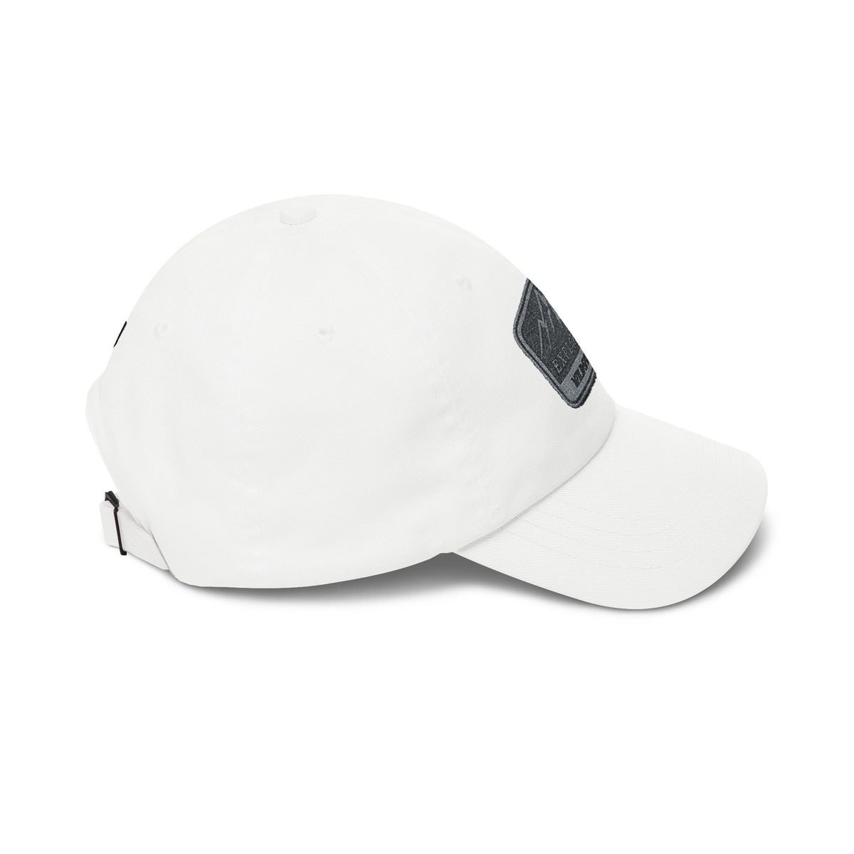 Explorer Wild Spirit Dad Cap — Embroidered Mountain Patch Baseball Hat Hats Printify