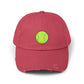 Distressed Tennis Ball Cap — Vintage Sport Dad Hat Hats Printify Dashing Red One size