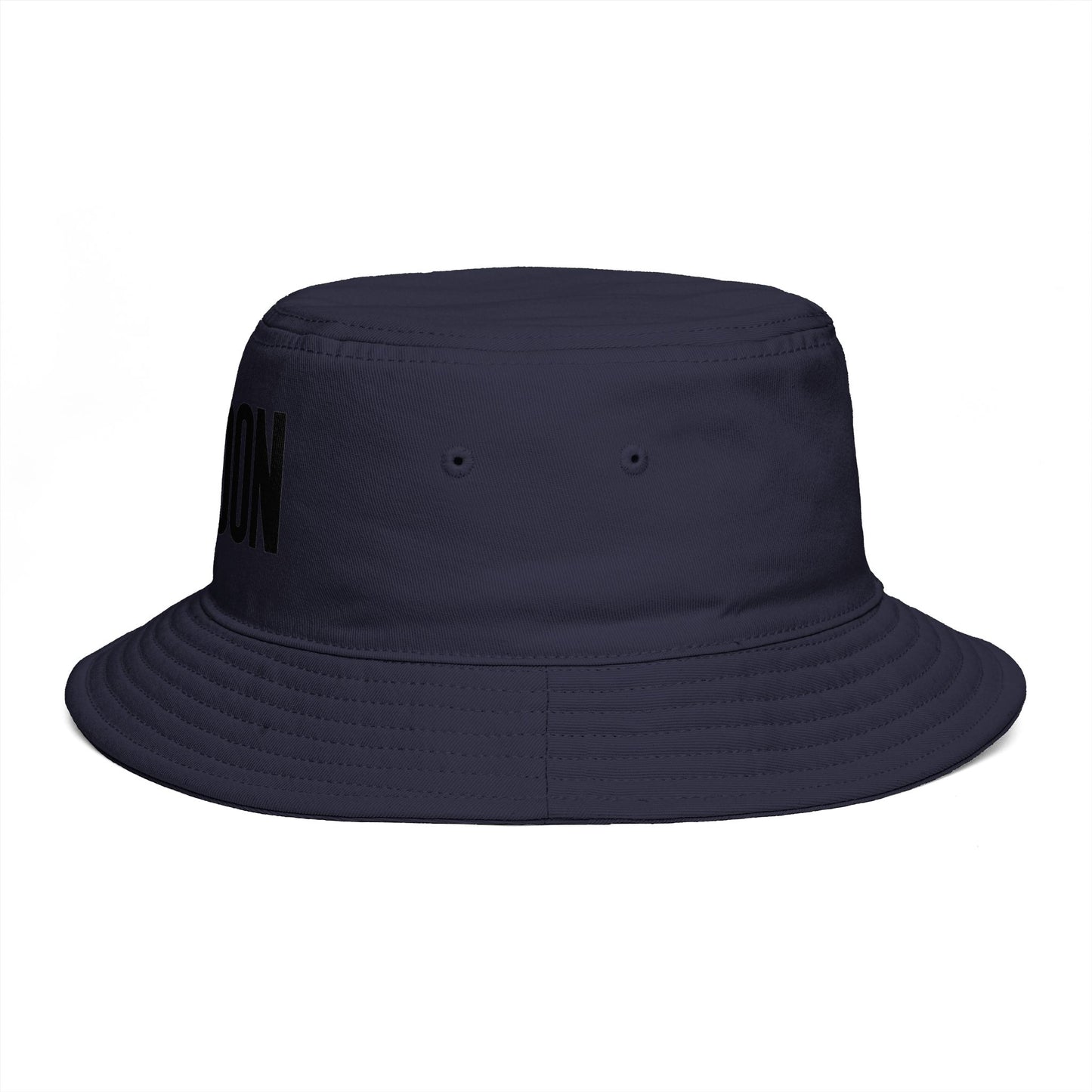 London Embroidered Bucket Hat — Minimal City Travel Sun Hat