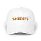 Sheriff Floral Dad Cap — Embroidered Sheriff Hat Hats Printify White One size