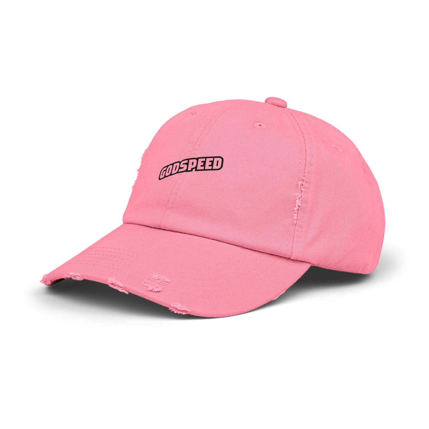 Godspeed Distressed Baseball Cap – Vintage Worn Dad Hat for Men & Women Hats Printify