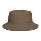 Christian Cross Bucket Hat — Minimal Faith Brown Sun Hat
