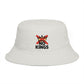 No Kings Bucket Hat — Rebellious Crown Graphic Cotton Bucket Hat Hats Printify One size Ecru