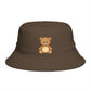 Teddy Bear Bucket Hat — Cute Brown Plush Toy Graphic Sun Hat Hats Printify One size Walnut