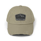 Explorer Wild Spirit Distressed Cap — Mountain Outdoors Dad Hat Hats Printify Light Olive One size