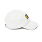 Dad Cap with Embroidered '130' Patch – Classic White Baseball Hat Hats Printify