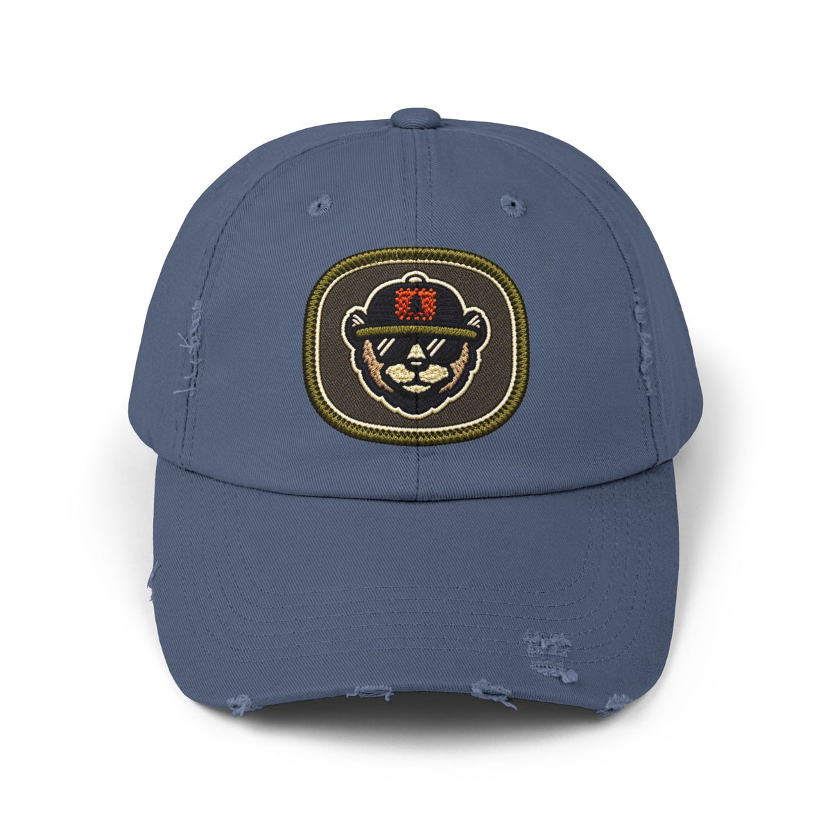 Unisex Distressed Cap Hats Printify Scotland Blue One size
