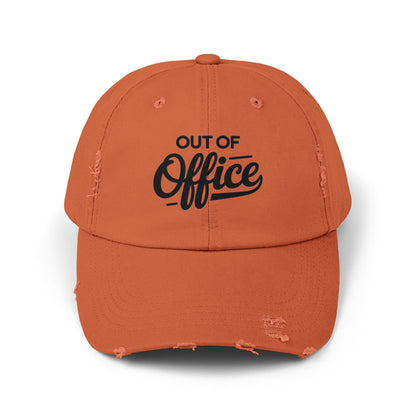 Unisex Distressed Cap Hats Printify Burnt Orange One size
