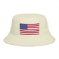 American Flag Bucket Hat — Patriotic USA Embroidered Sun Hat