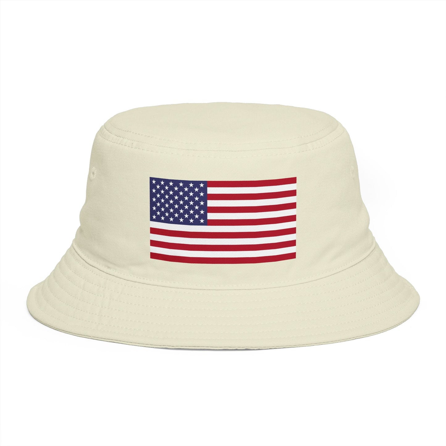 American Flag Bucket Hat — Patriotic USA Embroidered Sun Hat