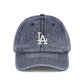 Vintage Embroidered LA Cap — Washed Red Baseball Hat Hats Printify One size Navy