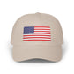American Flag Dad Cap — Embroidered USA Baseball Hat for 4th of July Hats Printify Stone One size