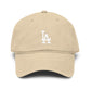 Washed LA Baseball Cap – Vintage Washed Cotton Dad Hat Hats Printify One size Khaki