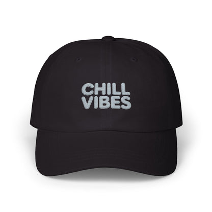 Dad Cap — "Chill Vibes" Embroidered Baseball Hat Hats Printify Black One size