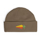 Embroidered Carrot Cuff Beanie Hats Printify One size Walnut