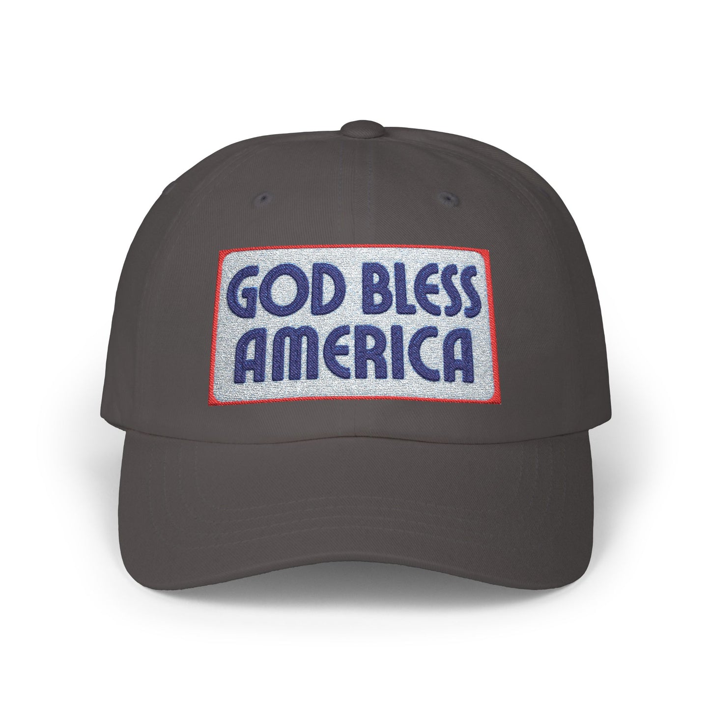 God Bless America Dad Cap — Patriotic Embroidered Baseball Hat