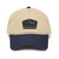 Explorer Wild Spirit Washed Baseball Cap Hats Printify One size Navy / Khaki