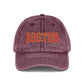 Vintage Embroidered Cap — Retro Sunset Patch Baseball Hat Hats Printify One size Maroon