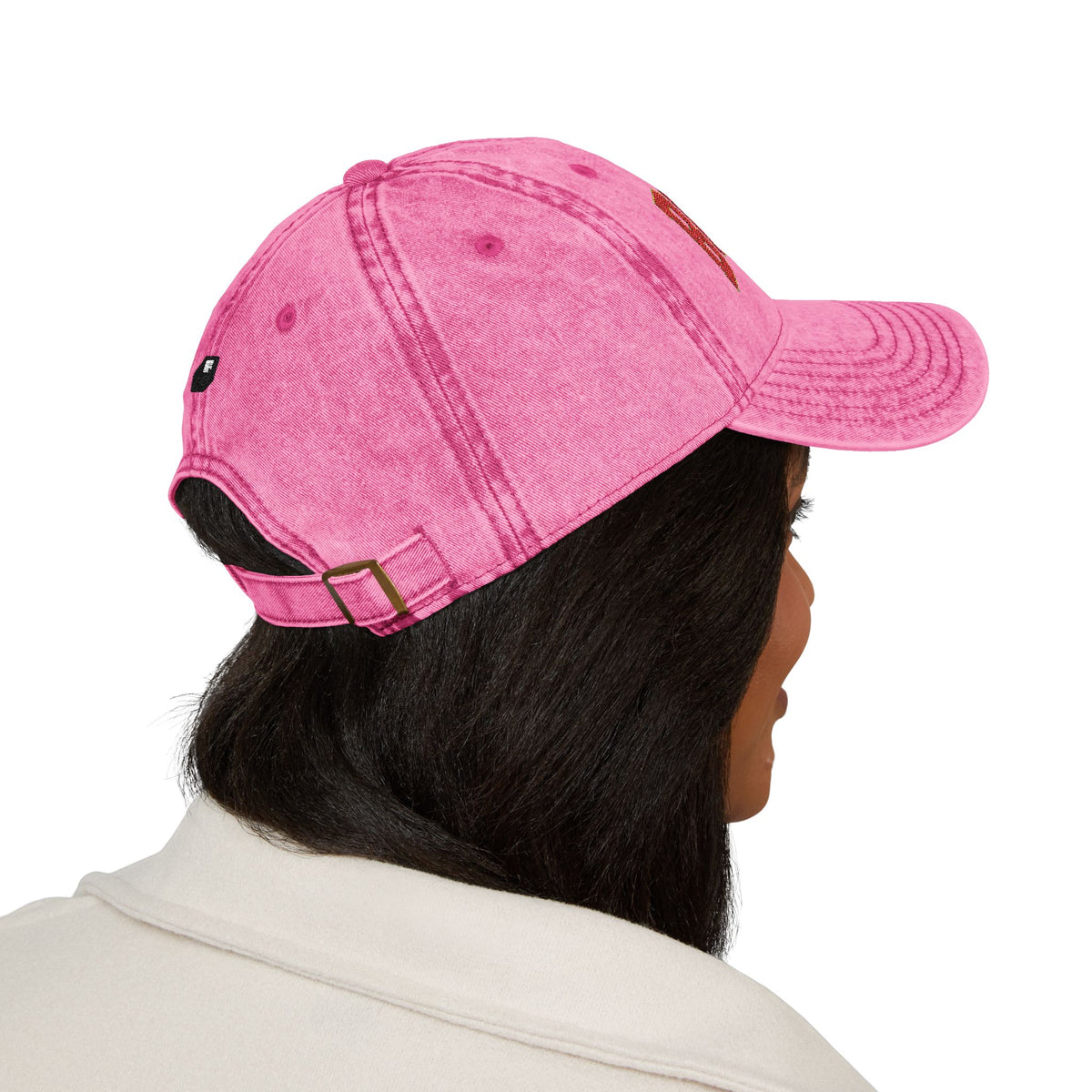 Vintage Embroidered Cap — Retro Sunset Patch Baseball Hat Hats Printify