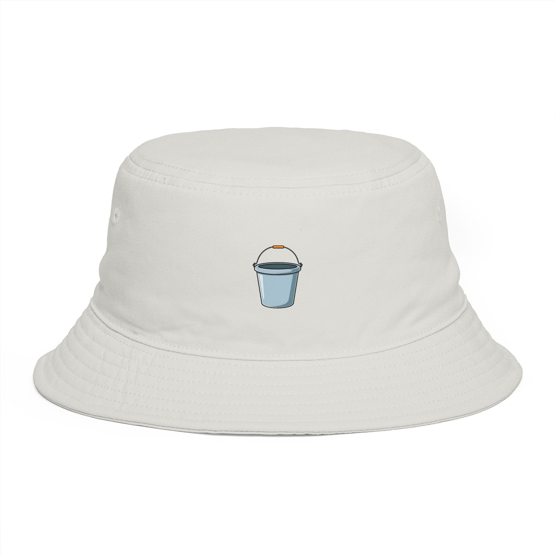 Coffee Cup Bucket Hat — Embroidered Mini Latte Graphic Hats Printify One size Ecru