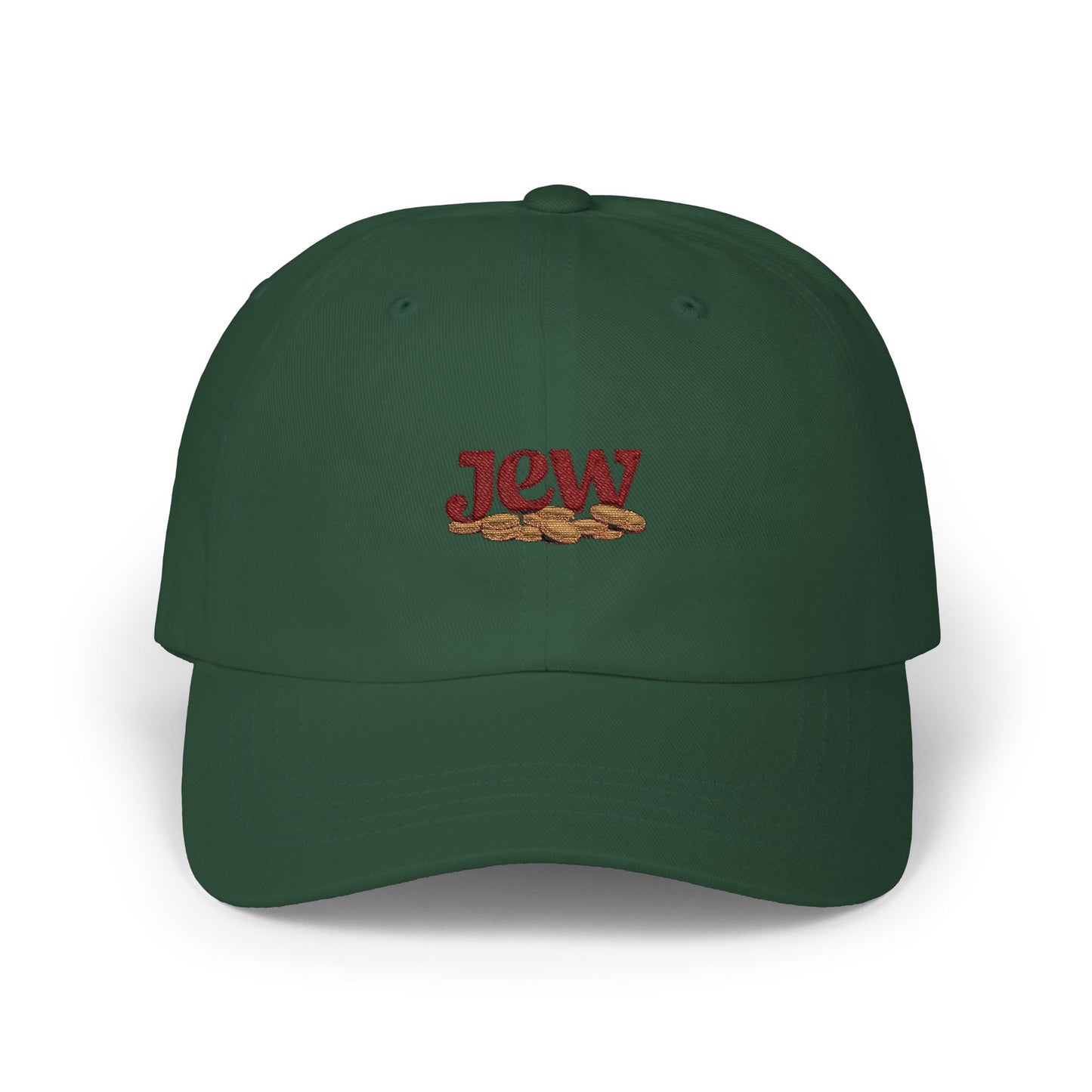 Embroidered 'Jew' Dad Cap — Casual Pride Baseball Hat Hats Printify Spruce One size