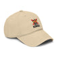 No Kings Washed Baseball Cap — Distressed Crown Embroidered Hat Hats Printify