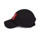 Dad Cap with Swiss Flag Embroidered Patch — Classic White Adjustable Hat