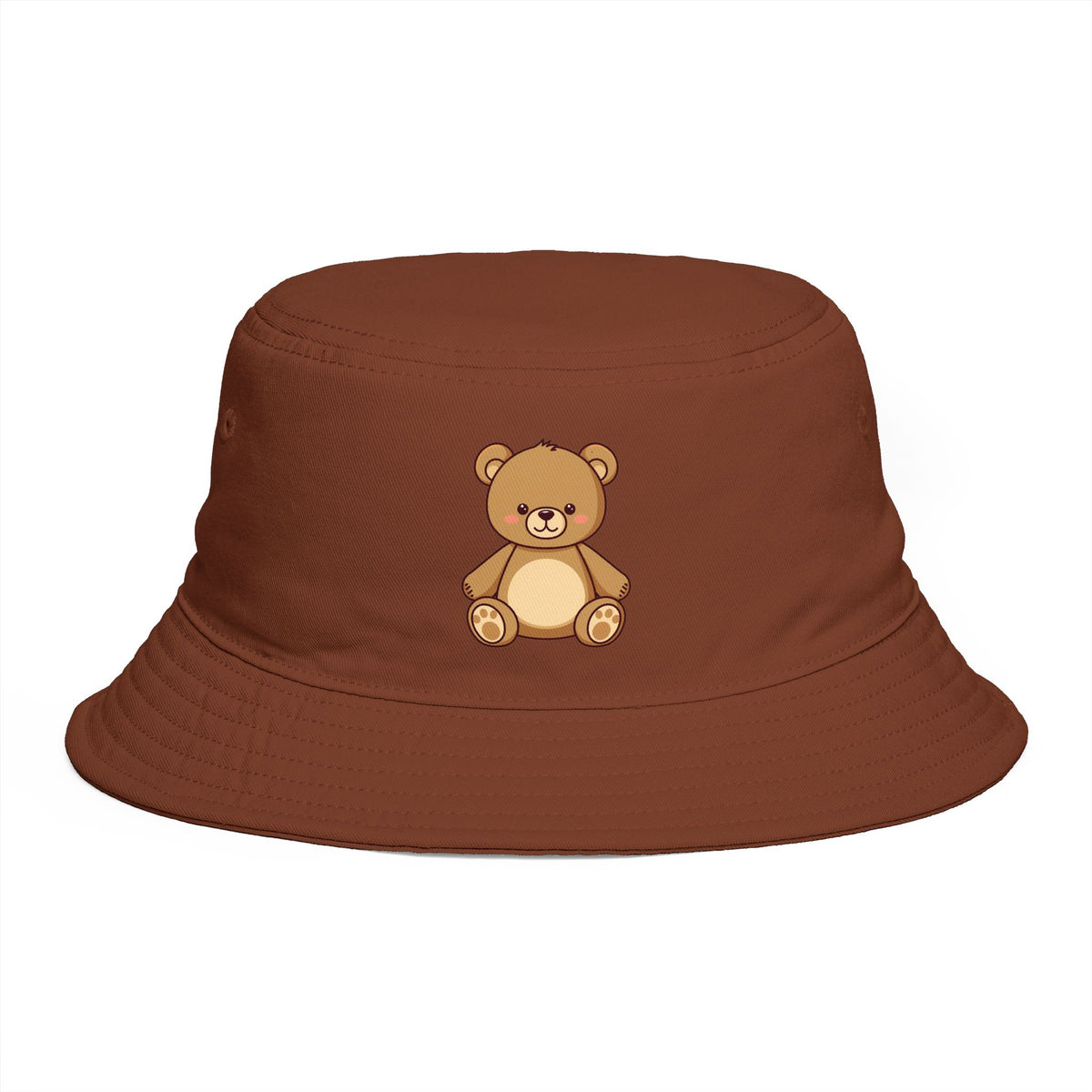 Teddy Bear Bucket Hat — Cute Brown Plush Toy Graphic Sun Hat Hats Printify