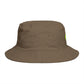 Tennis Ball Brown Bucket Hat — Retro Sport Casual Sun Hat
