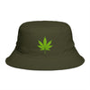 Cannabis Leaf Bucket Hat — Brown Marijuana Graphic Sun Hat Hats Printify One size Army