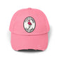 Distressed Surf Cap — "Filthy Flamingo Surf Gang" Embroidered Patch Hat Hats Printify