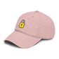 Embroidered Yellow Padlock Baseball Cap — Washed Cotton Dad Hat
