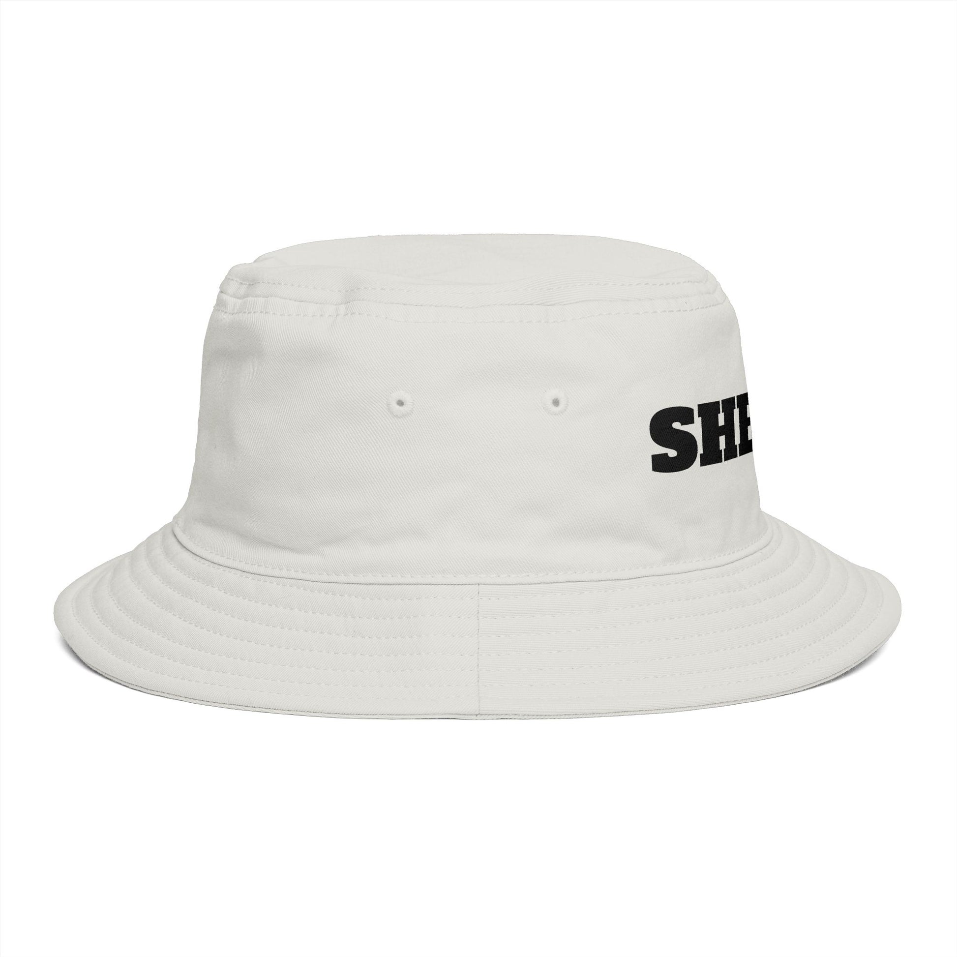 Shriff Bucket Hat — Retro Western Brown Cotton Sun Hat Hats Printify