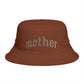 Mother Embroidered Bucket Hat — Cozy Retro Mom Statement Hat