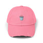 Distressed Bucket Hat — Embroidered Ice Bucket Design Cap Hats Printify True Pink One size