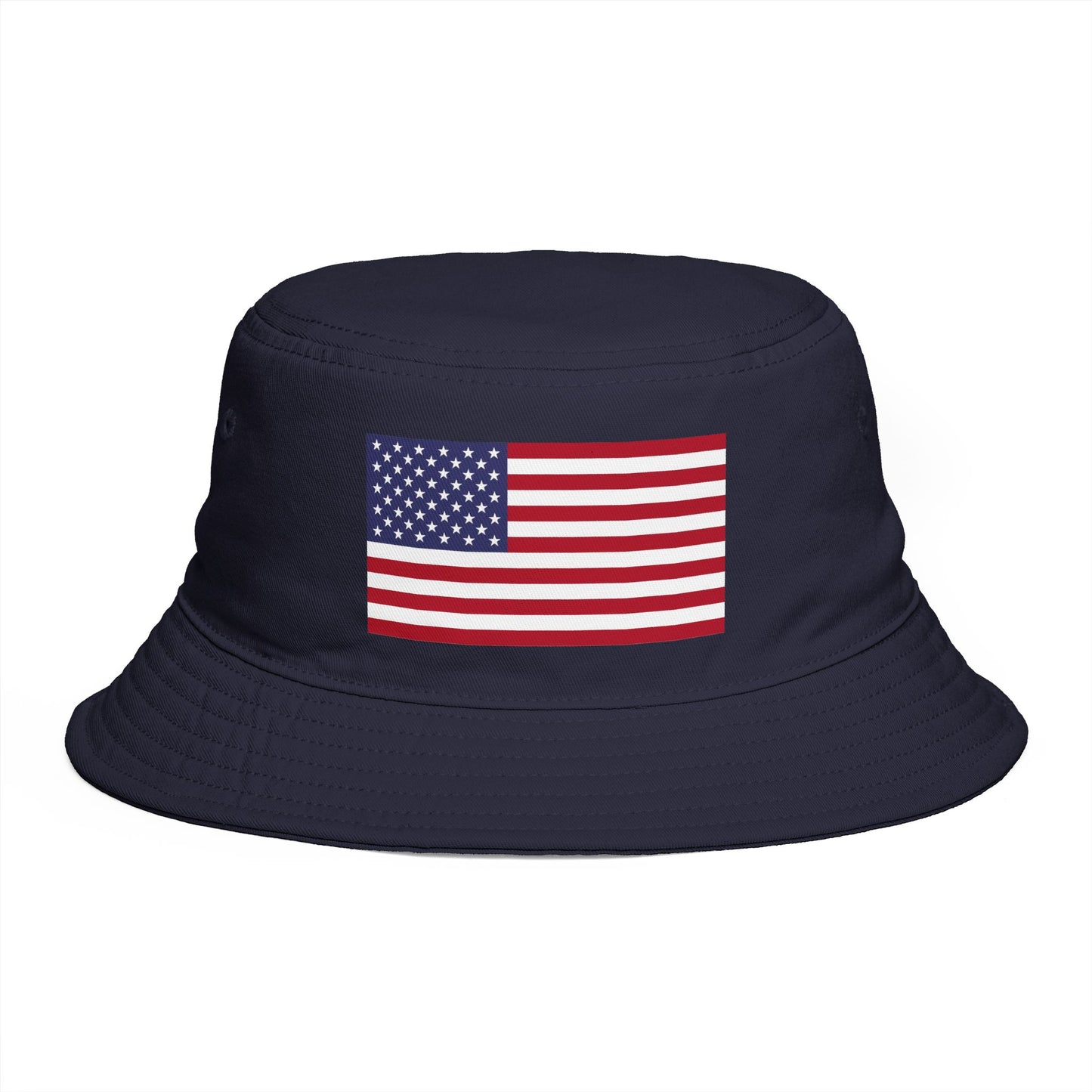 American Flag Bucket Hat — Patriotic USA Embroidered Sun Hat