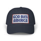 God Bless America Dad Cap — Patriotic Embroidered Baseball Hat