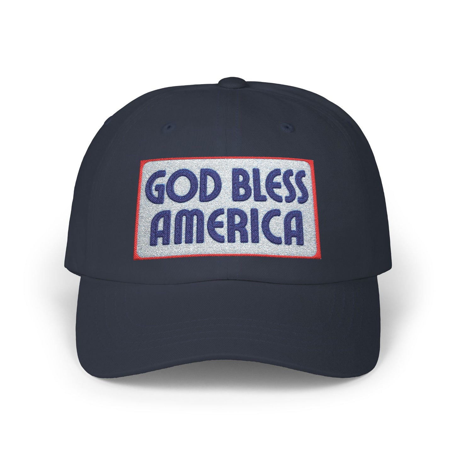 God Bless America Dad Cap — Patriotic Embroidered Baseball Hat