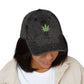 Vintage Embroidered Weed Leaf Cap Hats Printify