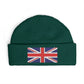Cuff Beanie — Embroidered Union Jack Knit Hat Hats Printify