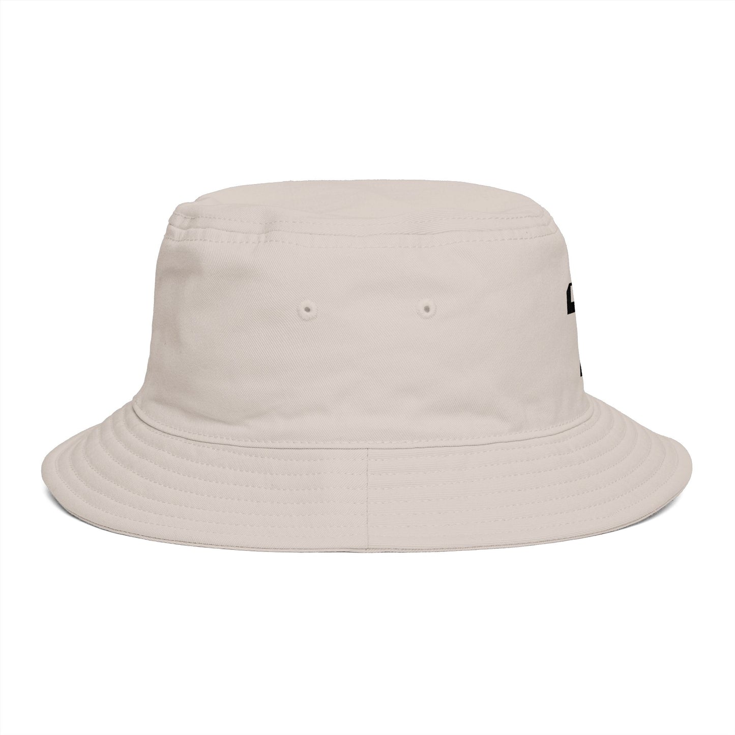 Christian Cross Bucket Hat — Minimal Faith Brown Sun Hat